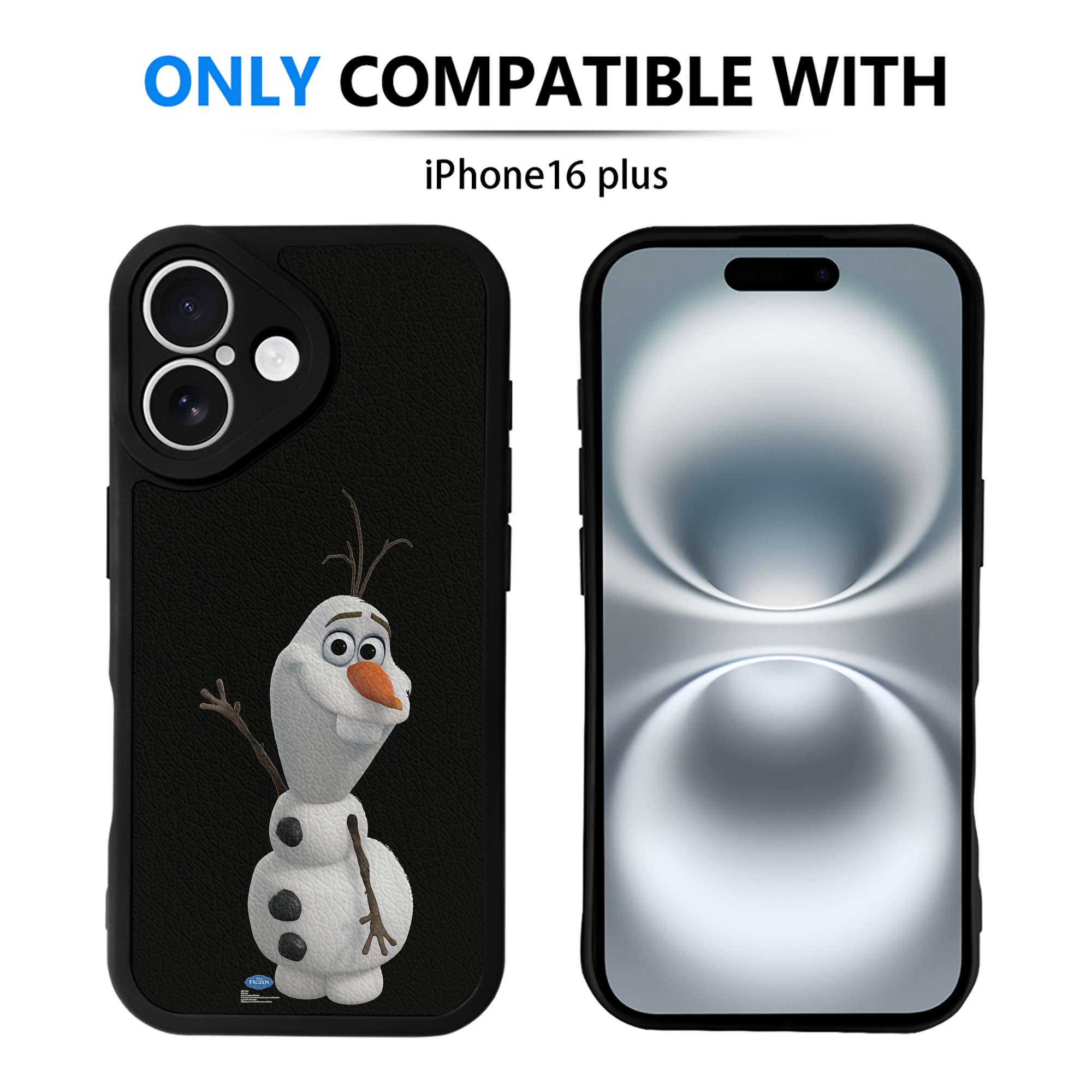 （画像用） アナと雪の女王 アンナ エルサ Frozen Anna Elsa 【iPhone 16シリーズ対応】シリコンスマホケース（レザー調） 材質：シリコン